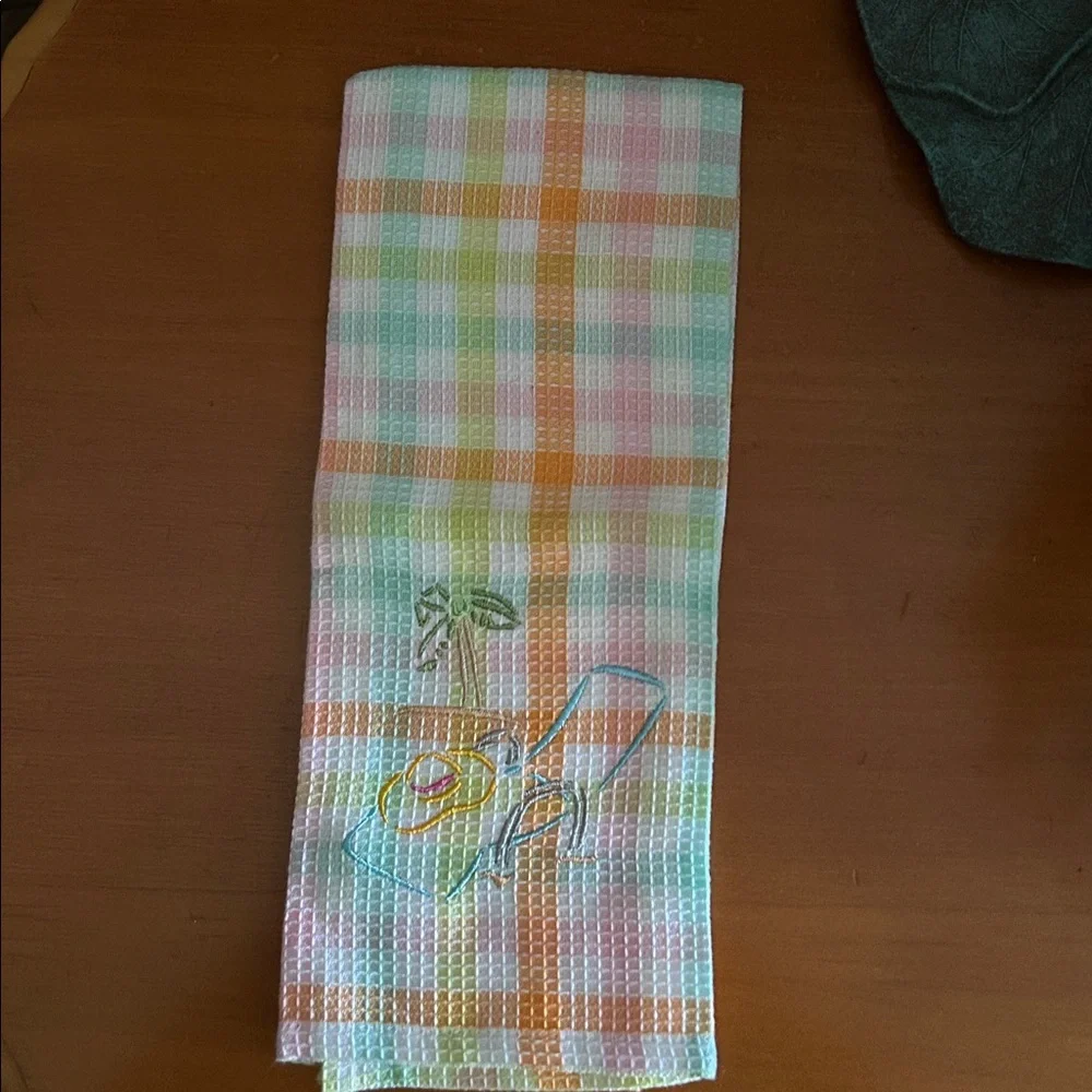 Pastel Plaid Kitchen Towel